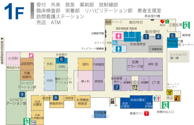 病院案内図1F